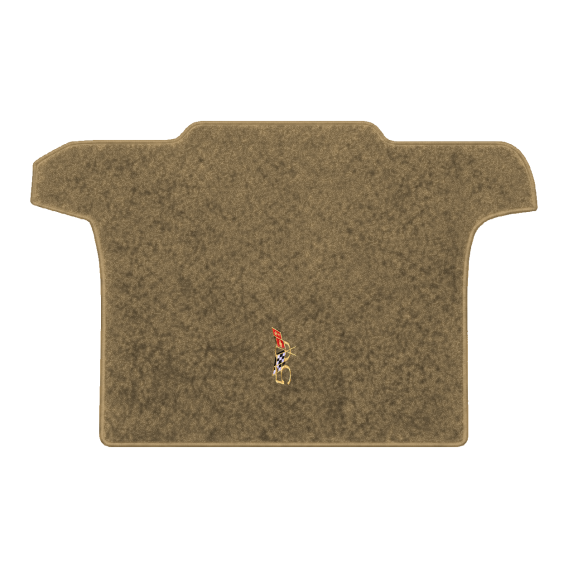 Illustration of 2002 Chevrolet Corvette convertible cargo mat with the #227 2003 50th Anniversary...
