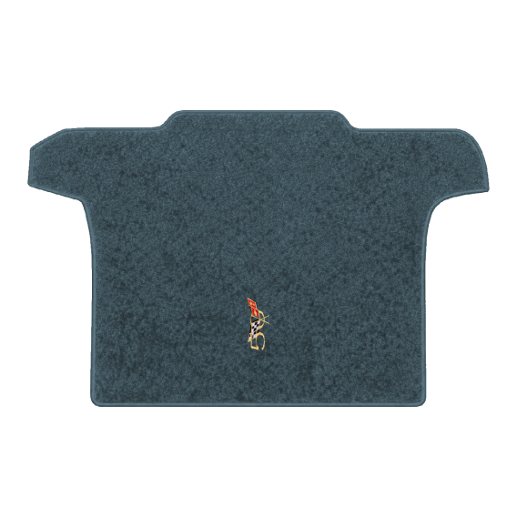 Illustration of 2002 Chevrolet Corvette convertible cargo mat with the #227 2003 50th Anniversary...