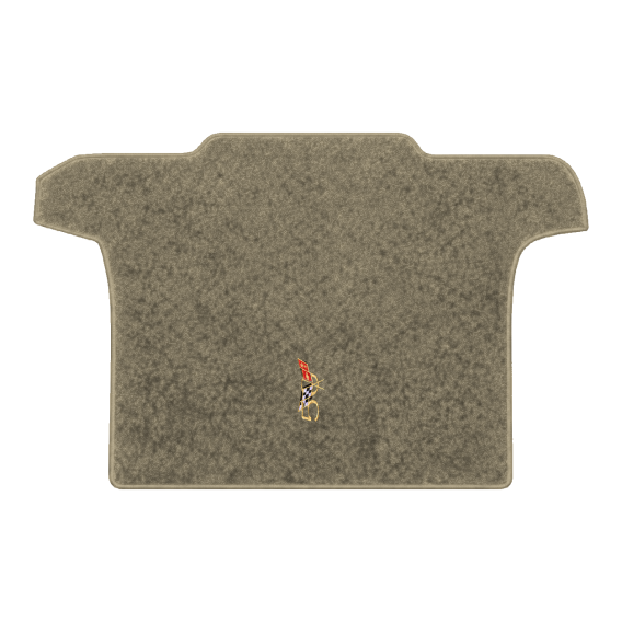 Illustration of 2002 Chevrolet Corvette convertible cargo mat with the #227 2003 50th Anniversary...