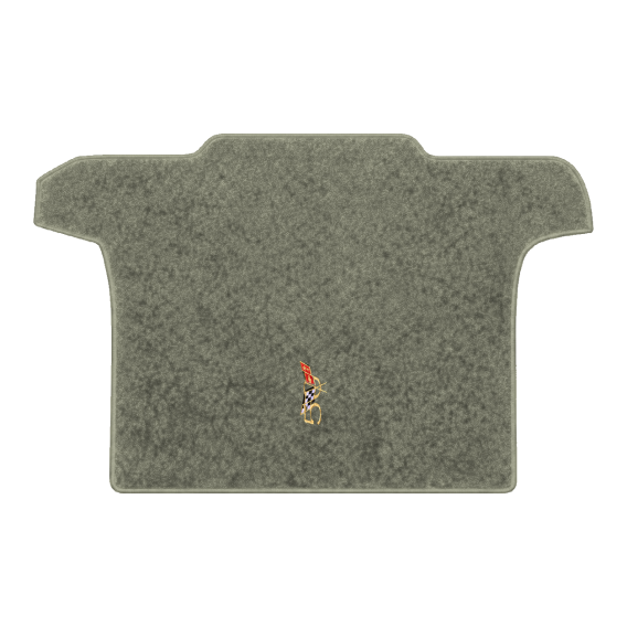 Illustration of 2002 Chevrolet Corvette convertible cargo mat with the #227 2003 50th Anniversary...