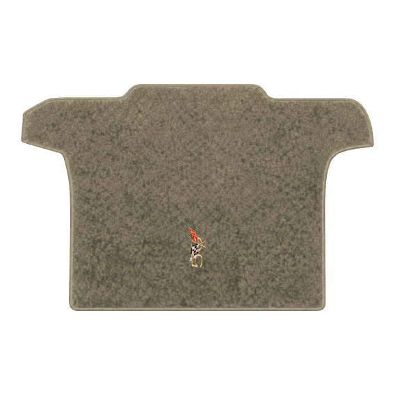 Illustration of 2002 Chevrolet Corvette convertible cargo mat with the #227 2003 50th Anniversary...