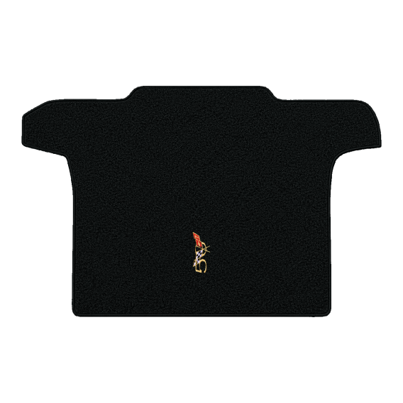 Illustration of 2002 Chevrolet Corvette convertible cargo mat with the #227 2003 50th Anniversary...