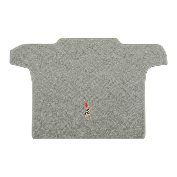 Illustration of 2002 Chevrolet Corvette convertible cargo mat with the #227 2003 50th Anniversary...