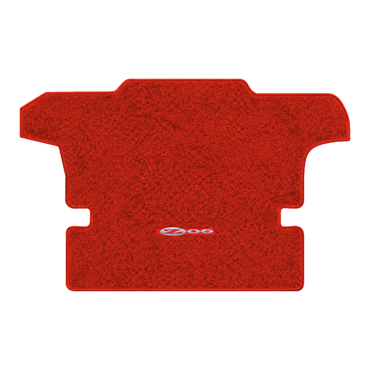 Illustration of 2000 Chevrolet Corvette coupe cargo mat with the #195 Z06 2001 Corvette logo in C...