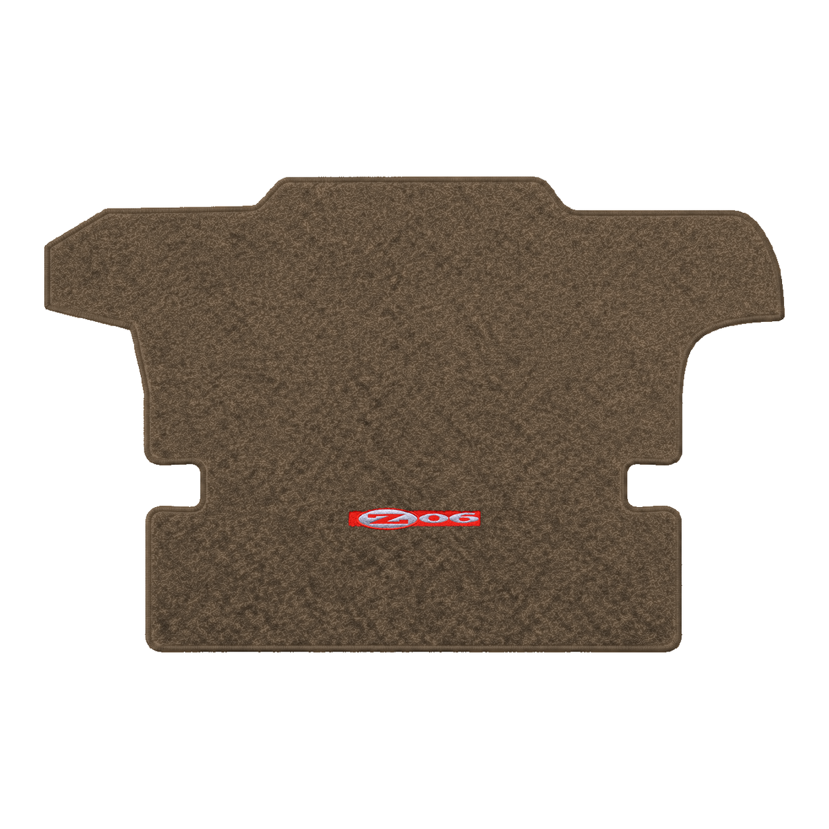 Illustration of 2000 Chevrolet Corvette coupe cargo mat with the #195 Z06 2001 Corvette logo in T...