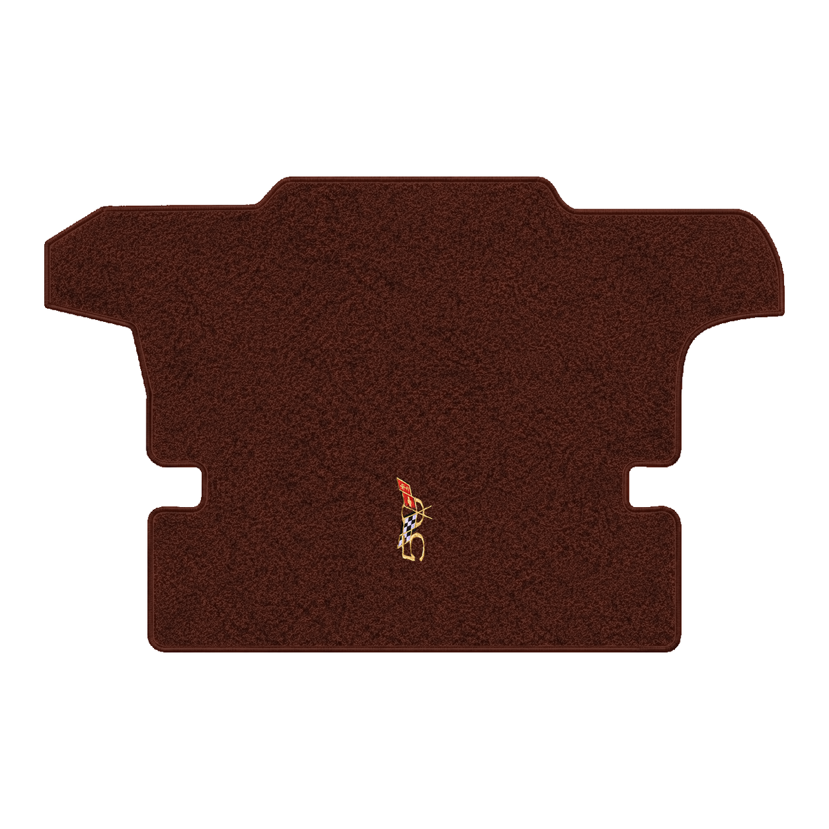 Illustration of 2001 Chevrolet Corvette coupe cargo mat with the #227 2003 50th Anniversary Corve...