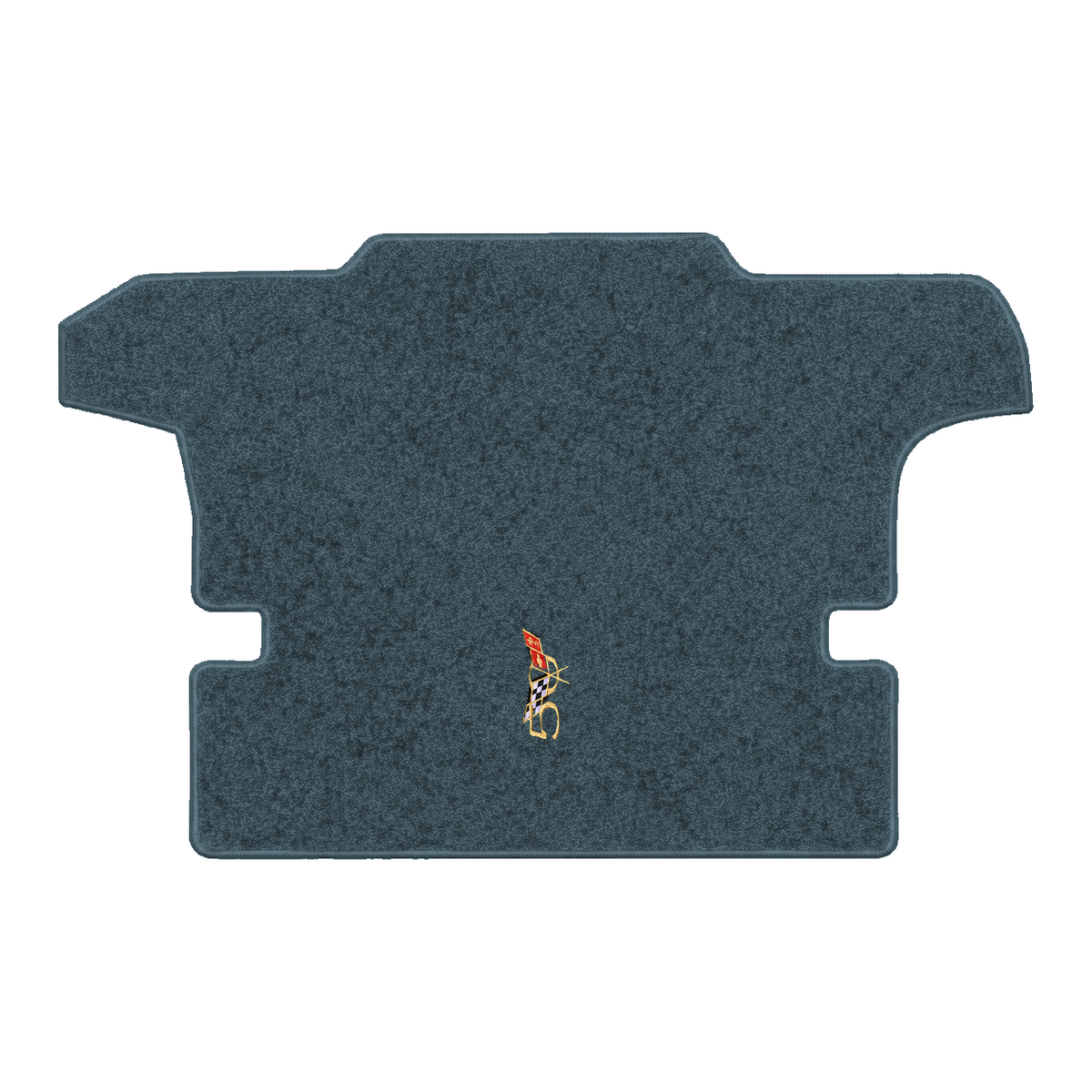 Illustration of 2001 Chevrolet Corvette coupe cargo mat with the #227 2003 50th Anniversary Corve...
