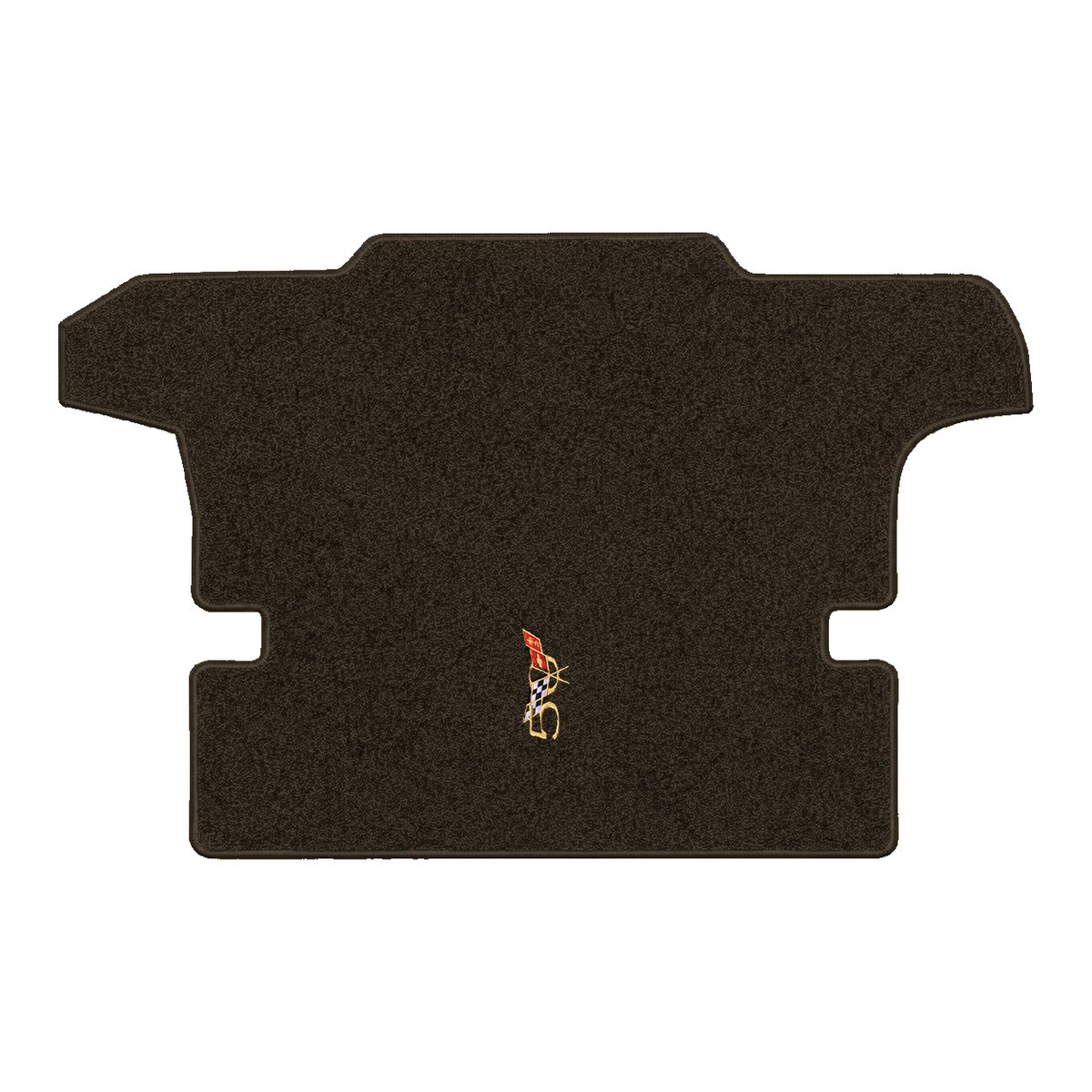 Illustration of 2003 Chevrolet Corvette coupe cargo mat with the #227 2003 50th Anniversary Corve...