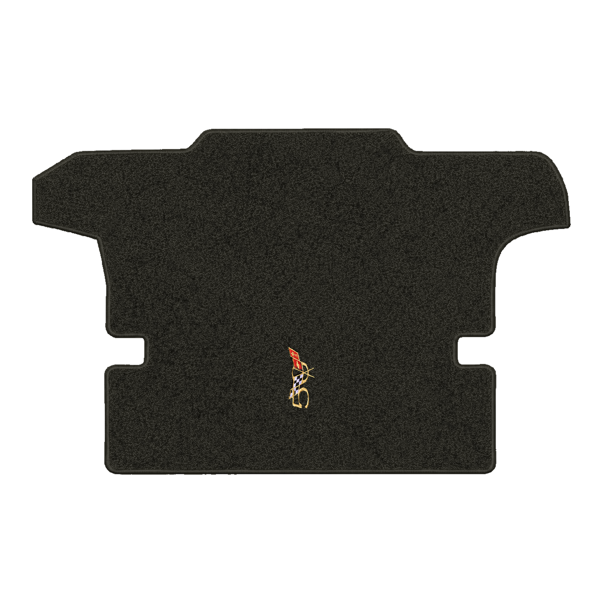 Illustration of 2001 Chevrolet Corvette coupe cargo mat with the #227 2003 50th Anniversary Corve...