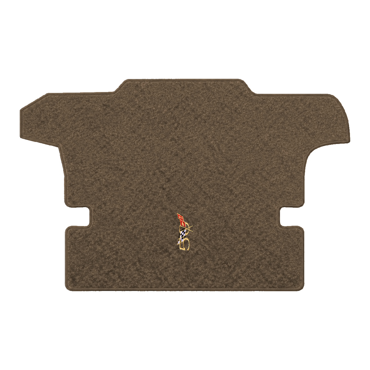 Illustration of 2001 Chevrolet Corvette coupe cargo mat with the #227 2003 50th Anniversary Corve...