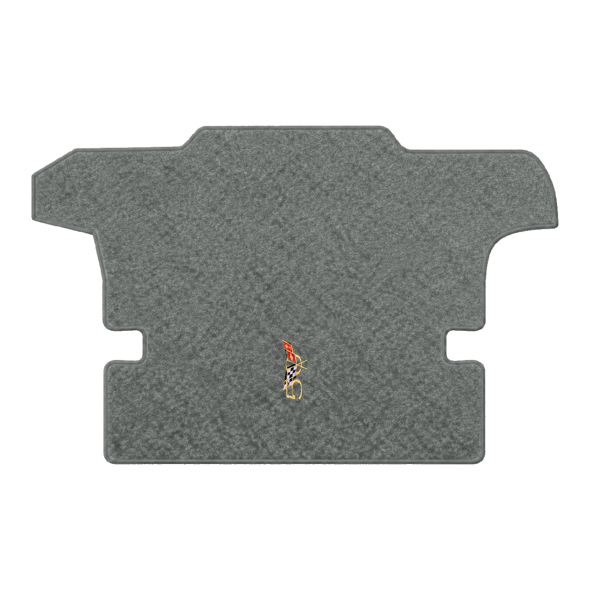 Illustration of 2001 Chevrolet Corvette coupe cargo mat with the #227 2003 50th Anniversary Corve...