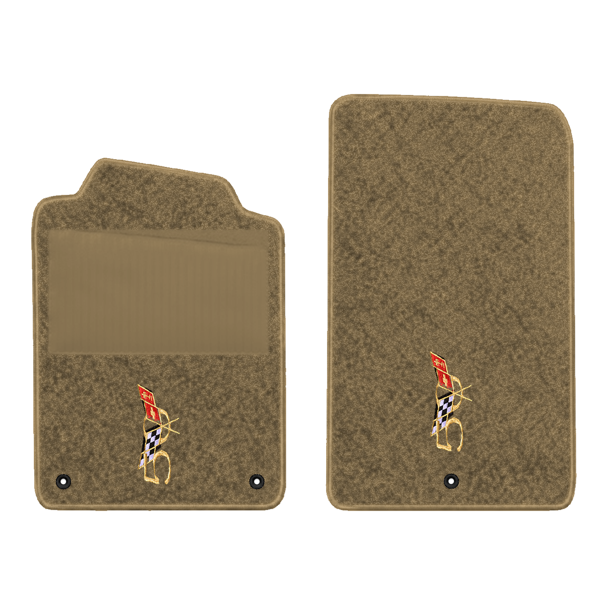 Illustration of 1997 Chevrolet Corvette floor mats with heel pad with the #227 2003 50th Annivers...
