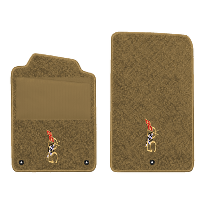 Illustration of 2007 Chevrolet Corvette floor mats with heel pad with the #227 2003 50th Annivers...