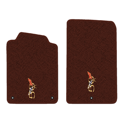 Illustration of 1997 Chevrolet Corvette floor mats without heel pad with the #227 2003 50th Anniv...