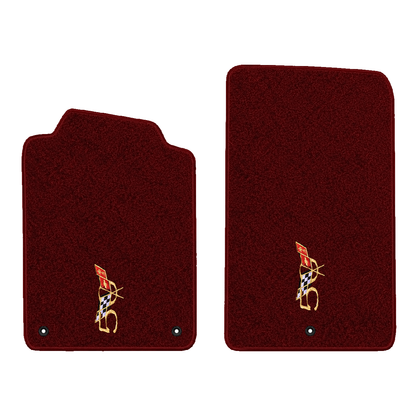 Illustration of 1999 Chevrolet Corvette floor mats without heel pad with the #227 2003 50th Anniv...
