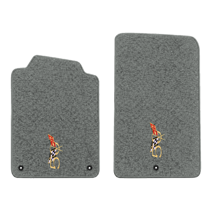 Illustration of 1997 Chevrolet Corvette floor mats without heel pad with the #227 2003 50th Anniv...