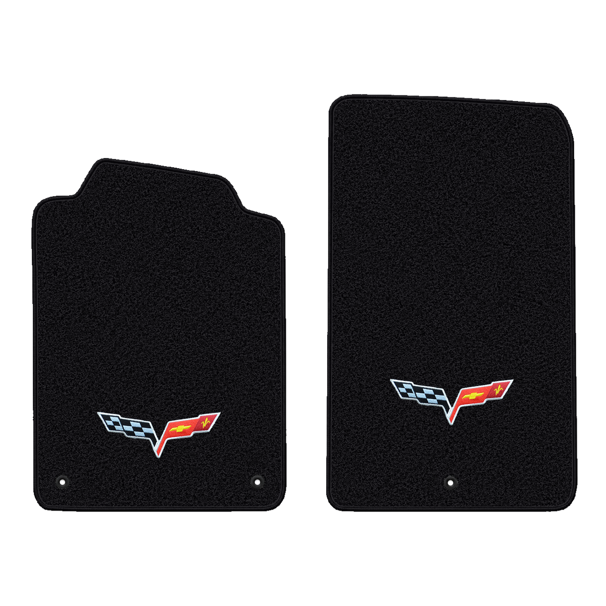 Illustration of 1997 Chevrolet Corvette floor mats without heel pad with the #350 05-13 Corvette ...