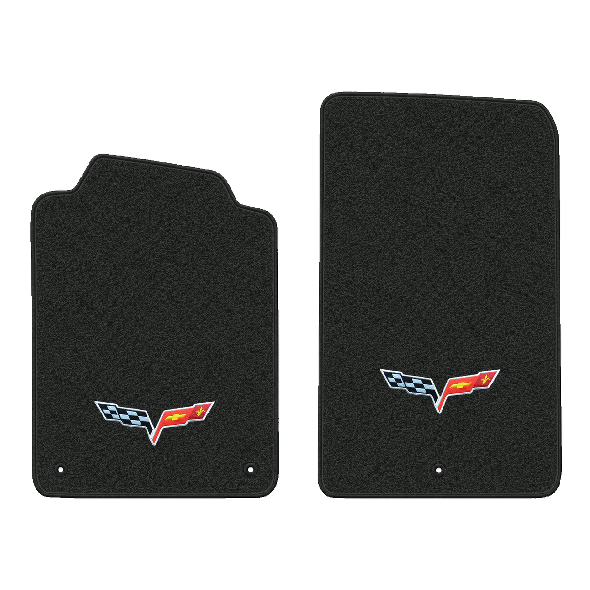 Illustration of 1999 Chevrolet Corvette floor mats without heel pad with the #350 05-13 Corvette ...