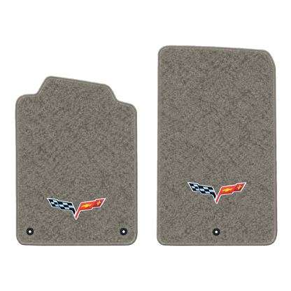 Illustration of 1997 Chevrolet Corvette floor mats without heel pad with the #350 05-13 Corvette ...