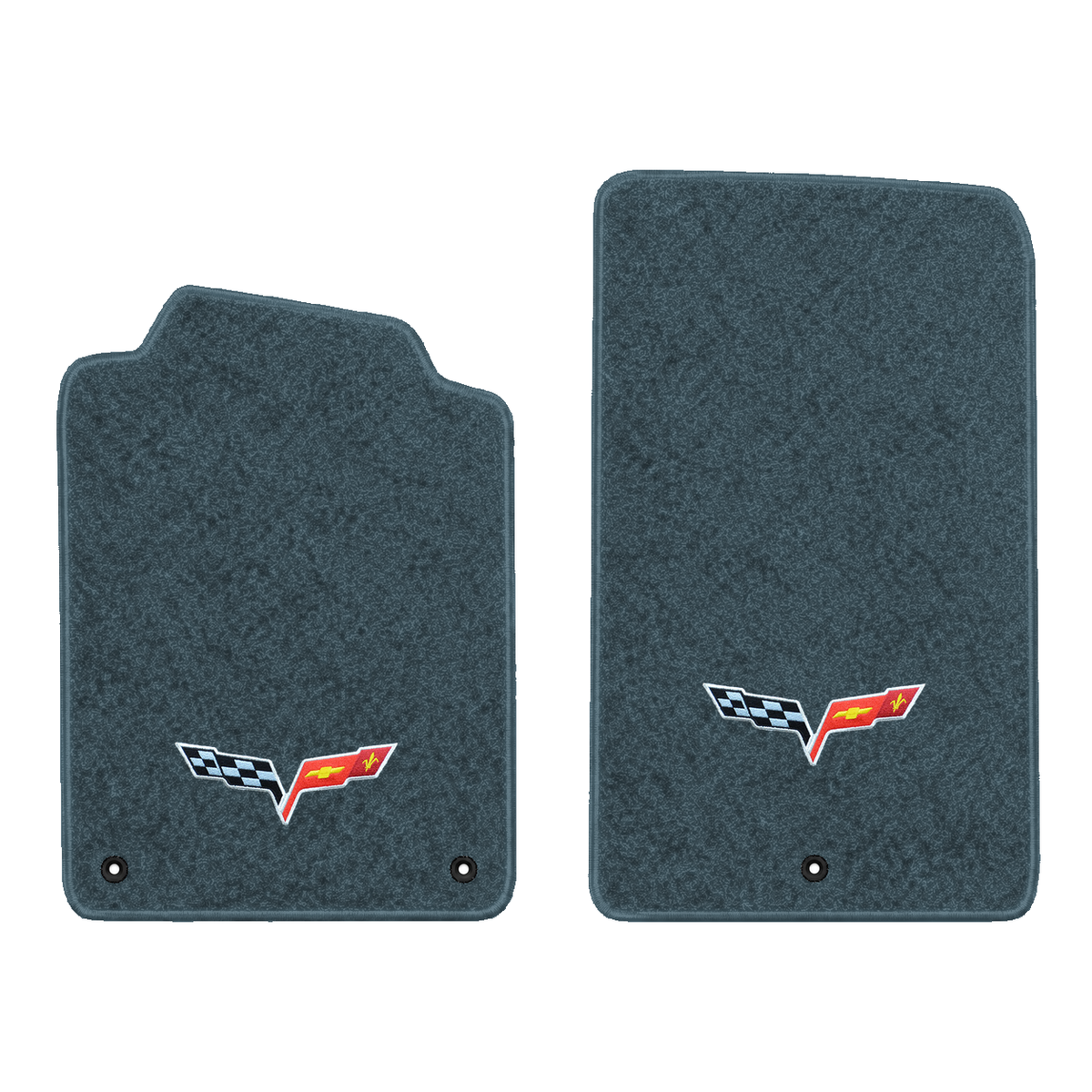 Illustration of 1997 Chevrolet Corvette floor mats without heel pad with the #350 05-13 Corvette ...