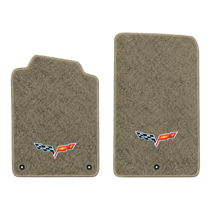 Illustration of 1999 Chevrolet Corvette floor mats without heel pad with the #350 05-13 Corvette ...
