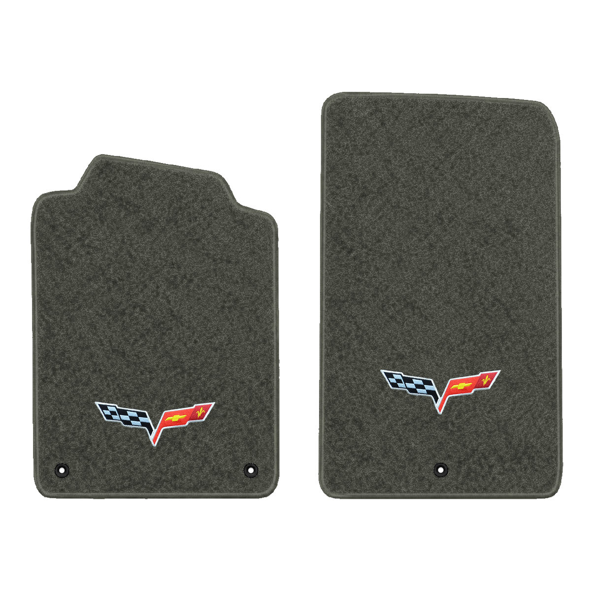 Illustration of 1999 Chevrolet Corvette floor mats without heel pad with the #350 05-13 Corvette ...