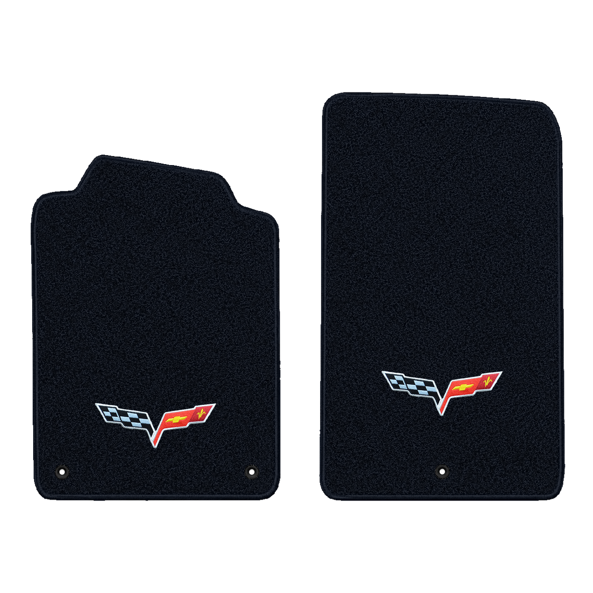Illustration of 1999 Chevrolet Corvette floor mats without heel pad with the #350 05-13 Corvette ...