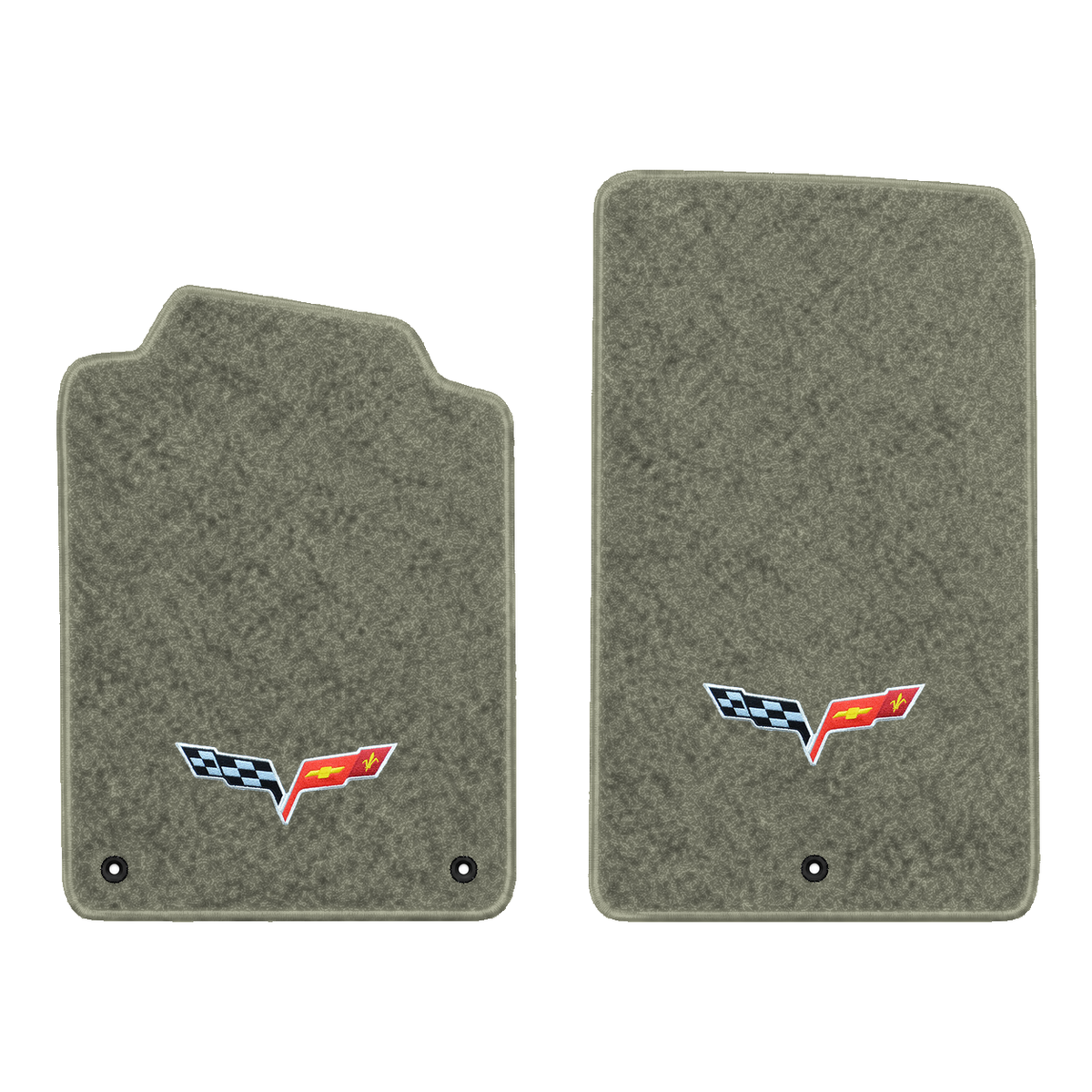Illustration of 1999 Chevrolet Corvette floor mats without heel pad with the #350 05-13 Corvette ...
