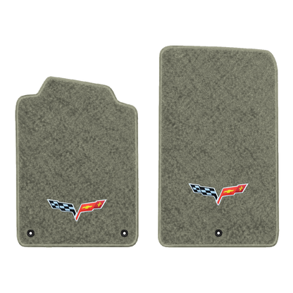 Illustration of 2005 Chevrolet Corvette floor mats without heel pad with the #350 05-13 Corvette ...
