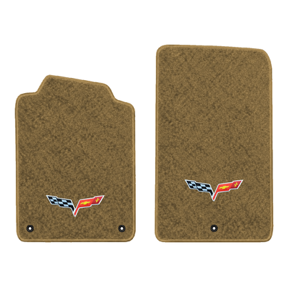 Illustration of 2005 Chevrolet Corvette floor mats without heel pad with the #350 05-13 Corvette ...