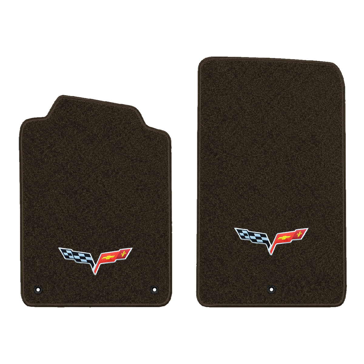 Illustration of 1999 Chevrolet Corvette floor mats without heel pad with the #350 05-13 Corvette ...