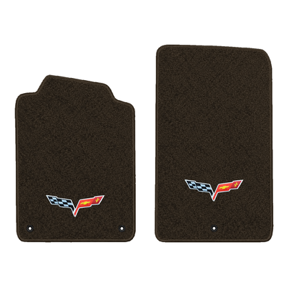 Illustration of 1999 Chevrolet Corvette floor mats without heel pad with the #350 05-13 Corvette ...