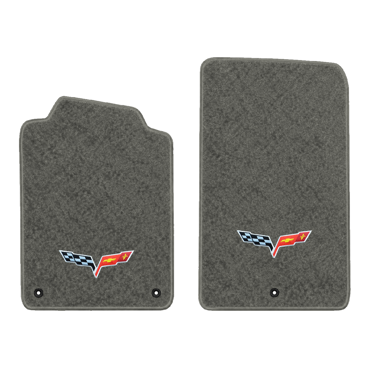 Illustration of 1999 Chevrolet Corvette floor mats without heel pad with the #350 05-13 Corvette ...