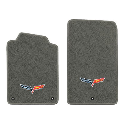 Illustration of 1997 Chevrolet Corvette floor mats without heel pad with the #350 05-13 Corvette ...