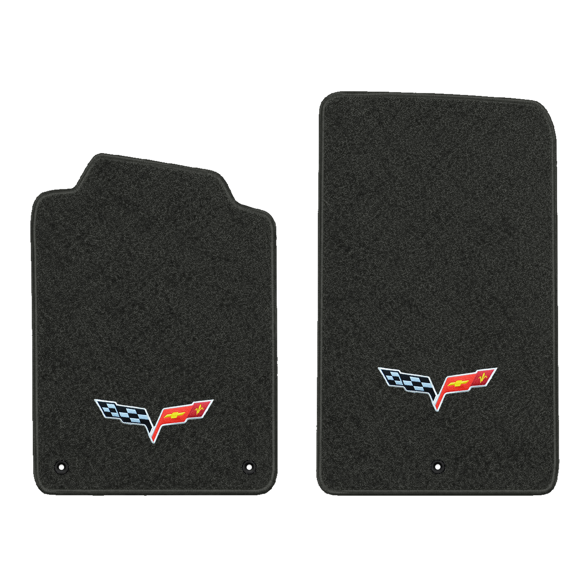 Illustration of 1997 Chevrolet Corvette floor mats without heel pad with the #350 05-13 Corvette ...