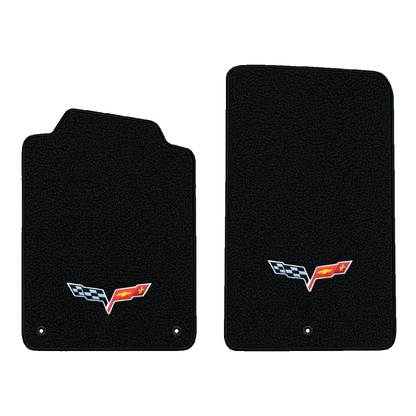 Illustration of 1997 Chevrolet Corvette floor mats without heel pad with the #350 05-13 Corvette ...