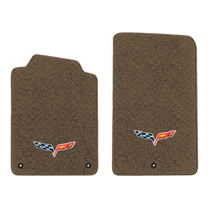 Illustration of 1997 Chevrolet Corvette floor mats without heel pad with the #350 05-13 Corvette ...
