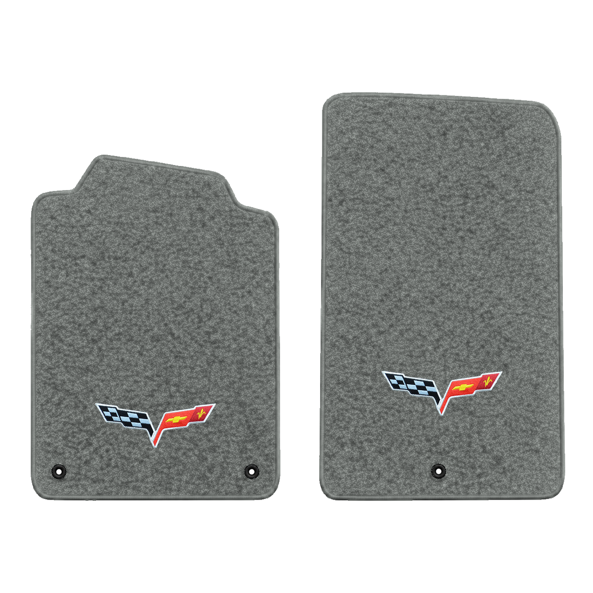 Illustration of 1999 Chevrolet Corvette floor mats without heel pad with the #350 05-13 Corvette ...
