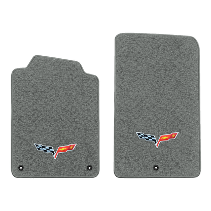 Illustration of 1999 Chevrolet Corvette floor mats without heel pad with the #350 05-13 Corvette ...