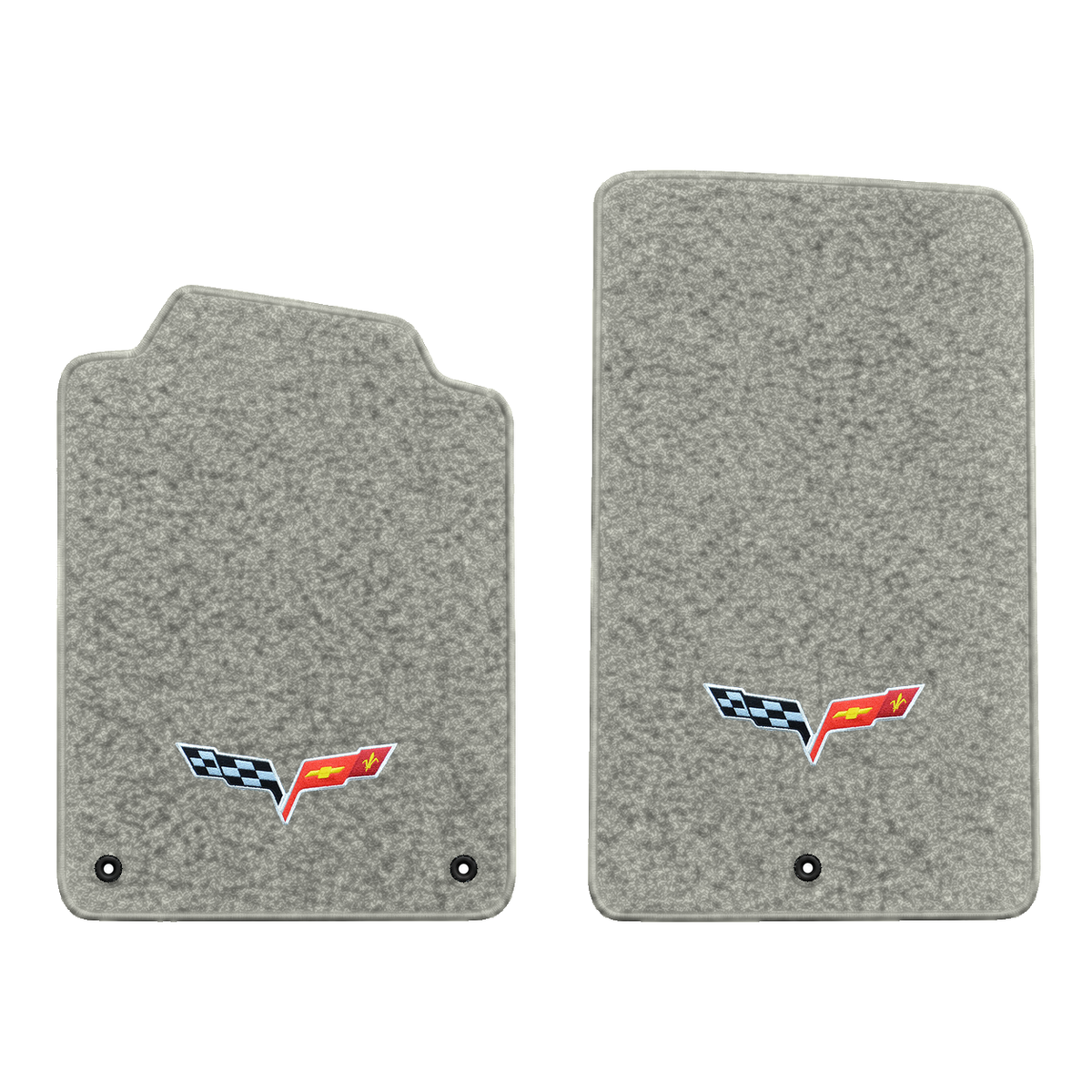 Illustration of 1997 Chevrolet Corvette floor mats without heel pad with the #350 05-13 Corvette ...