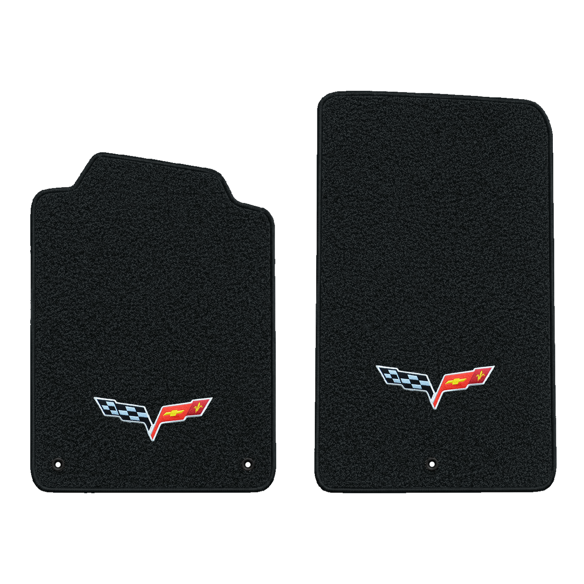 Illustration of 1999 Chevrolet Corvette floor mats without heel pad with the #350 05-13 Corvette ...