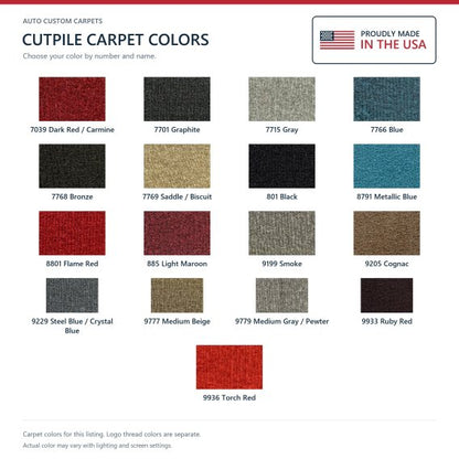 ACC Cutpile carpet color options for this listing - Proudly Made in the USA