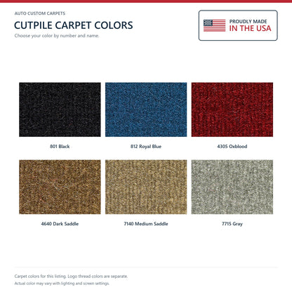 ACC Cutpile carpet color options for this listing - Proudly Made in the USA