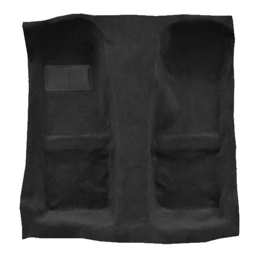 Illustration of 2006-2008 Mazda MX-5 Miata ACC Cutpile molded carpet in 801 Black, digitally recolored from the ACC supplier photo
