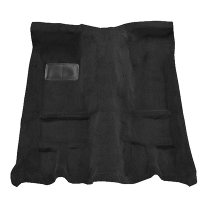 Illustration of 1988-1991 Mazda RX-7 ACC Cutpile passenger area carpet in 801 Black, digitally recolored from the ACC supplier photo