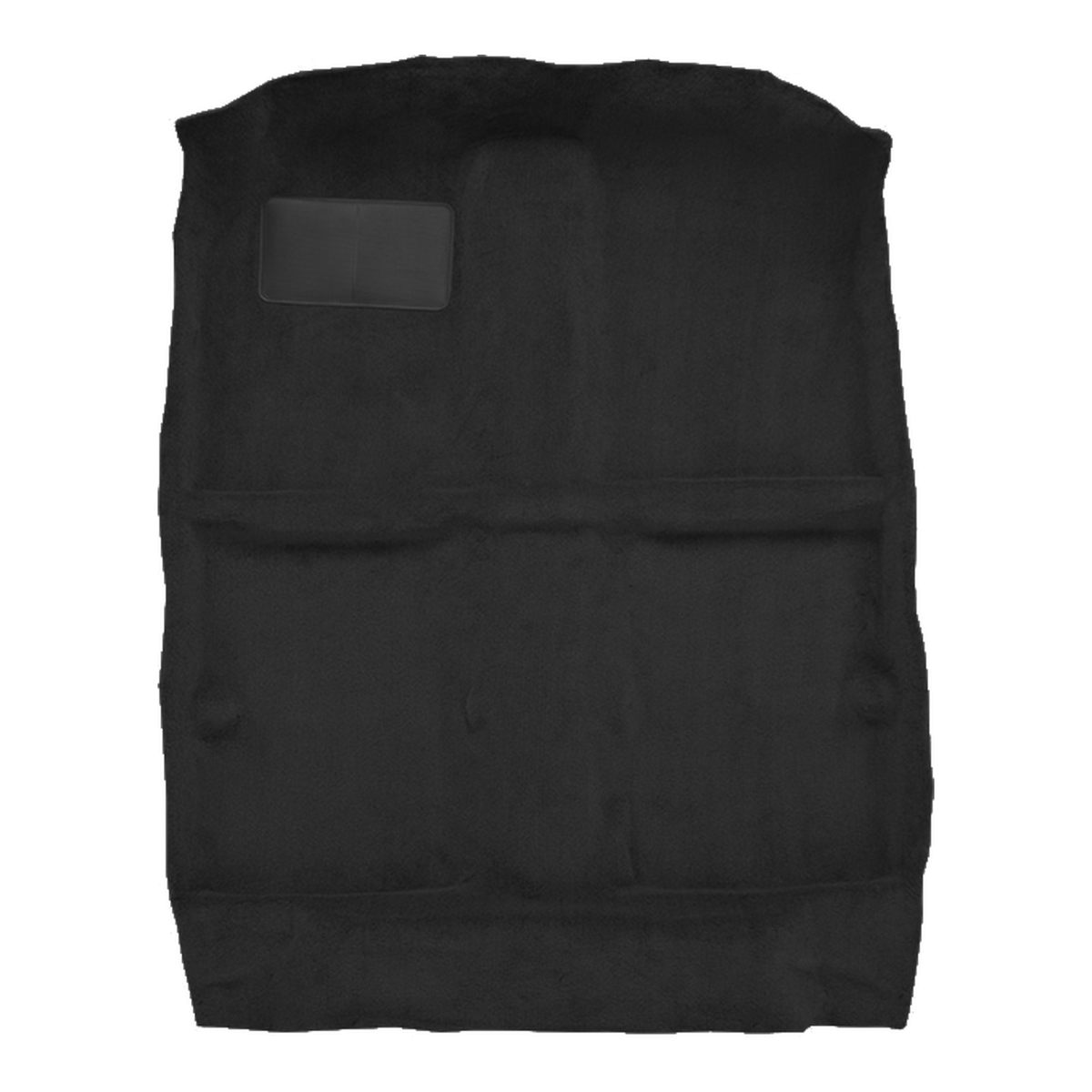 Illustration of 1990-1994 Suzuki Swift ACC Cutpile passenger area carpet in 801 Black, digitally recolored from the ACC supplier photo