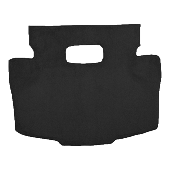 Illustration of 1993-1998 Toyota Supra ACC Cutpile cargo area carpet in 801 Black, digitally reco...