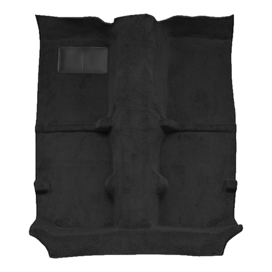 Illustration of 1989-1996 Suzuki Sidekick ACC Cutpile passenger area carpet in 801 Black, digitally recolored from the ACC supplier photo