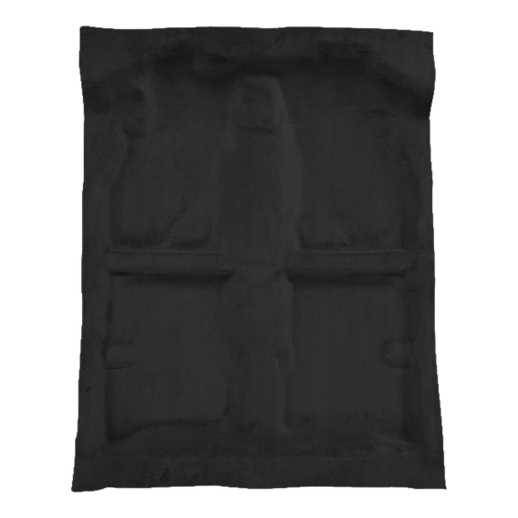 Illustration of 2000-2005 Hyundai Accent ACC Cutpile passenger area carpet in 801 Black, digitall...