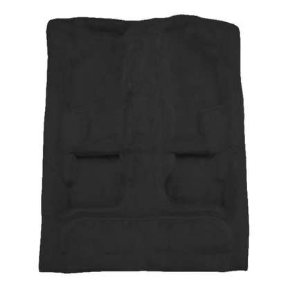 Illustration of 2005-2011 Volkswagen Jetta ACC Cutpile molded carpet in 801 Black, digitally reco...